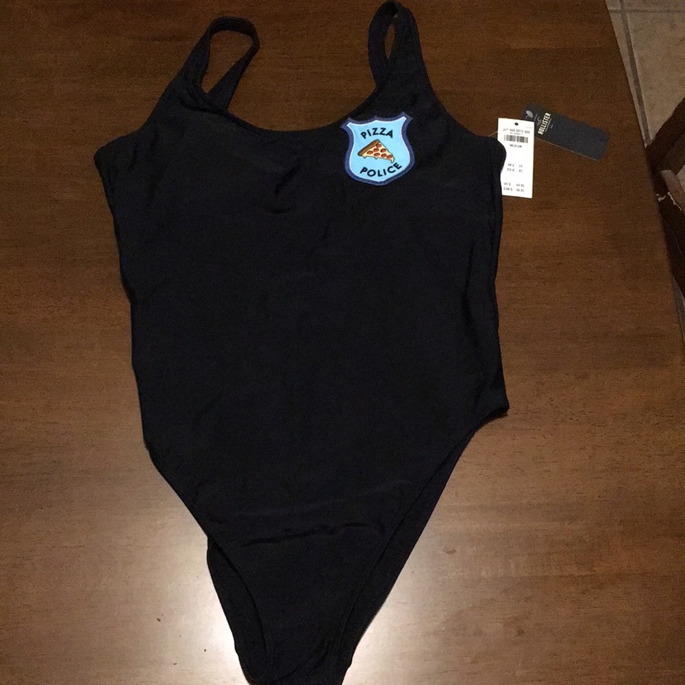 One-piece bathing suit.